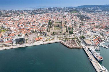 Cesme Castle ve Marina Drone Fotoğrafları, Cesme İzmir Türkiye