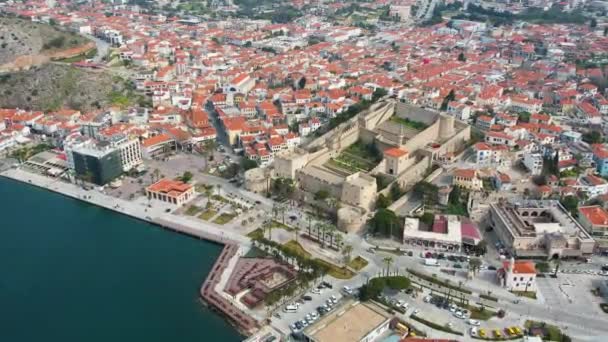 Beni Tarihi Kaleyi Marinayı Gösteren Hava Manzarası Turizmin Dünyaca Ünlü — Stok video