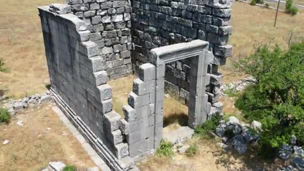 Adada Ancient City Archaeological Site Ancient Pisidia Located Isparta Turkey — Stock Video