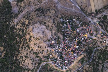 Athena Tapınağı Assos Antik Şehir İnsansız Hava Aracı Fotoğrafı, Behramkale Asos, Çanakkale Türkiye (Trkiye)