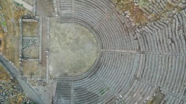 Athena Tapınağı Assos Antik Şehir İnsansız Hava Aracı Videosu, Behramkale Asos, Çanakkale Türkiye (Trkiye)