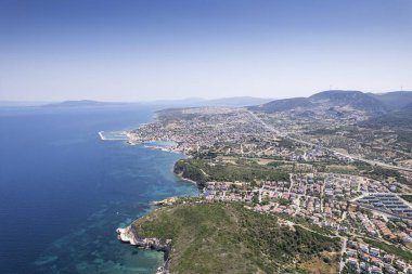 İzmir 'in Mordogan ilçesinde Ardic Brach görüşü