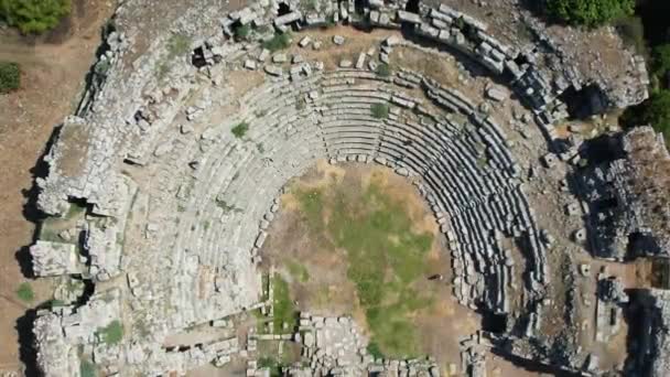Αρχαίο Θέατρο Στη Λμύρα Της Αττάλειας — Αρχείο Βίντεο