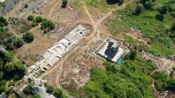 Ancient Theater Lmyra Antalya — Stock video