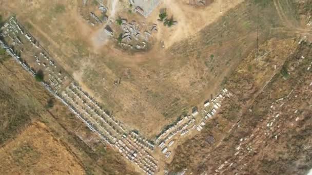 Antyczne Ruiny Miasta Aizonai Świątynią Zeusa Starożytne Miasto Aizanoi Cavdarhisar — Wideo stockowe