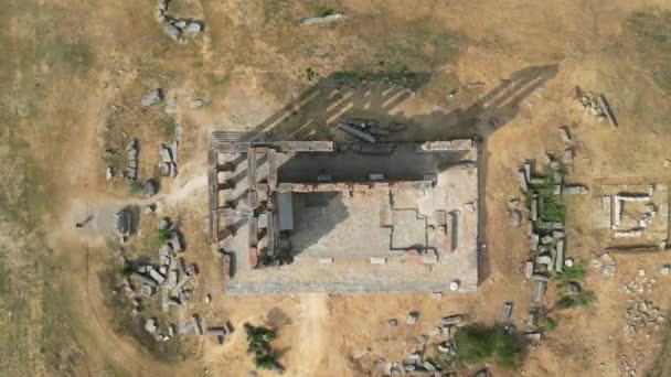 Aizonai Ruínas Cidade Romântica Com Zeus Templo Aizanoi Cidade Antiga — Vídeo de Stock
