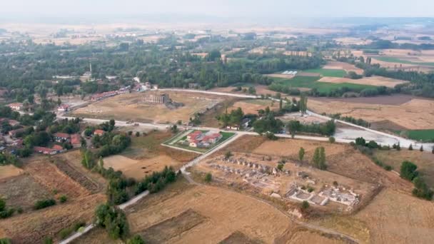 Aizonai Antieke Stad Ruïnes Met Zeus Tempel Aizanoi Oude Stad — Stockvideo