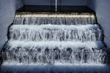 Modern kentsel atık su arıtma tesisi.