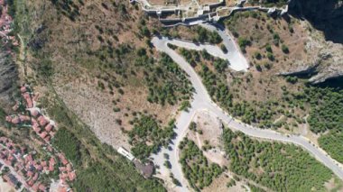 Amasya, Hindi. Tarihi şatosu olan Amasya şehri manzarası