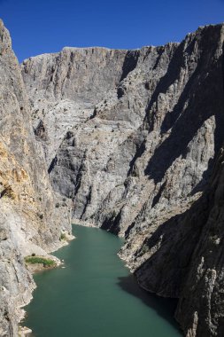 Kemaliye Erzincan 'daki Karanlık Kanyon manzarası