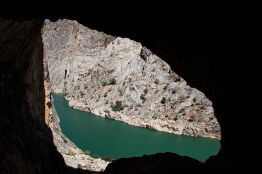 Kemaliye Erzincan 'daki Karanlık Kanyon manzarası