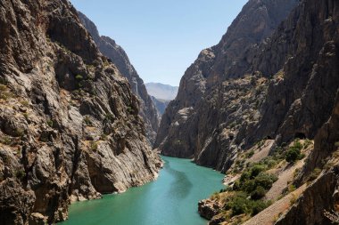 Kemaliye Erzincan 'daki Karanlık Kanyon manzarası