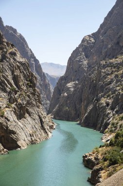 Kemaliye Erzincan 'daki Karanlık Kanyon manzarası