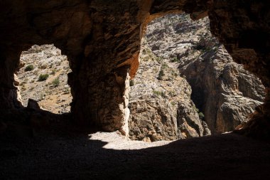 Kemaliye Erzincan 'daki Karanlık Kanyon manzarası