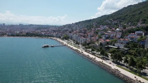 Boztepe Ordu Şehir Merkezi Nin Görüntüsü Altinordu Ordu Türkiye — Stok video