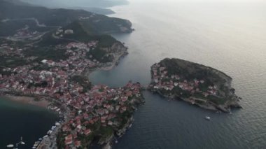 Bartin Türkiye 'de Amasra' nın güzel hava manzarası