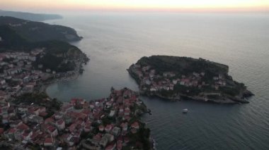 Bartin Türkiye 'de Amasra' nın güzel hava manzarası