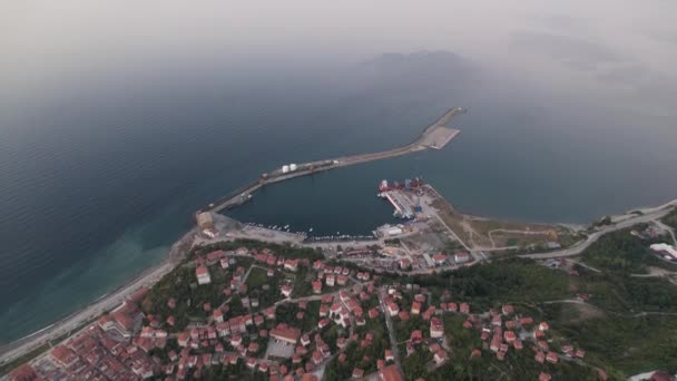 Utsikt Från Staden Inebolu Kastamonu Turkiet — Stockvideo