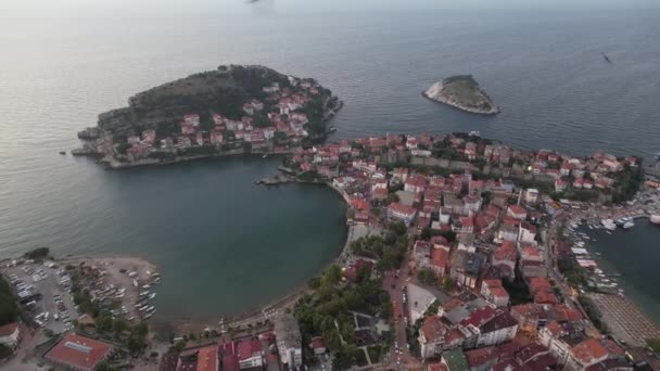 Schöne Luftaufnahme Von Amasra Bartin Türkei — Stockvideo
