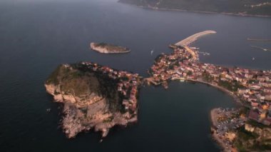 Bartin Türkiye 'de Amasra' nın güzel hava manzarası