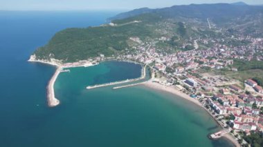 Kastamonu Province, Cide District offers a unique view with its large beach and greenery