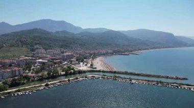 Kastamonu Province, Cide District offers a unique view with its large beach and greenery