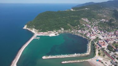 Kastamonu Province, Cide District offers a unique view with its large beach and greenery