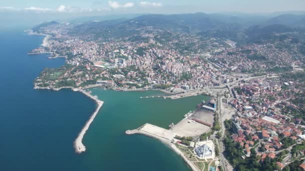 Pavo Costa Del Mar Negro Vista Aérea Zonguldak Provincia — Vídeos de Stock