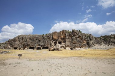 Tarihsel antik Phrygian (Phrygian Vadisi, Gordion) Vadisi. Vadi popüler bir turistik merkezdir..