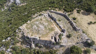 Yogurtcu Kalesi, Manisa - Türkiye. Eski kale