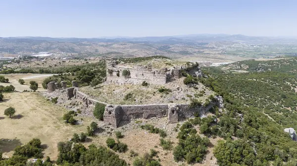 stock image Yogurtcu Castle, Manisa - Turkey. Old castle