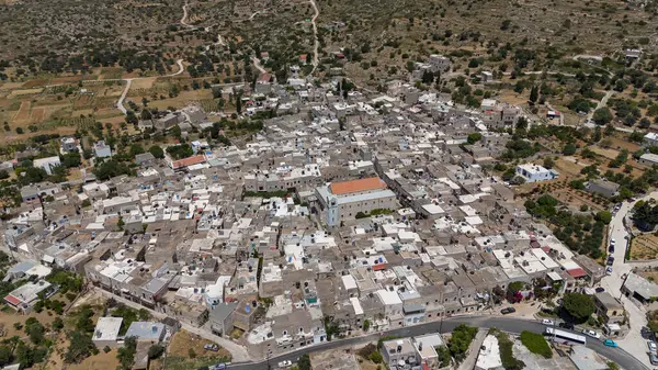 Stock image Medieval village of Mesta is one of the main mastihochoria villages, Chios island, Greece.