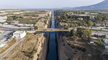 Drone 'dan Corinth Kanalı.