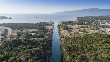 Drone 'dan Corinth Kanalı.