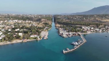 Drone 'dan Corinth Kanalı.