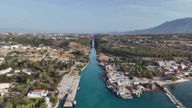 Drone 'dan Corinth Kanalı.