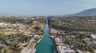 Drone 'dan Corinth Kanalı.