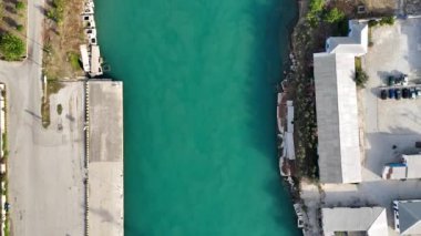 Drone 'dan Corinth Kanalı.