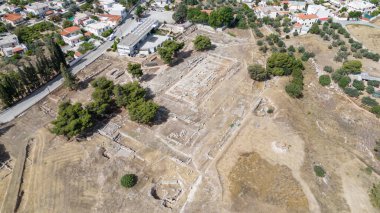 Eleusis, Isthmia, Corinth, Yunanistan. Isthmi 'de Roma Hamamları, inanılmaz mozaikler.!