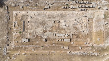 Eleusis, Isthmia, Corinth, Yunanistan. Isthmi 'de Roma Hamamları, inanılmaz mozaikler.!