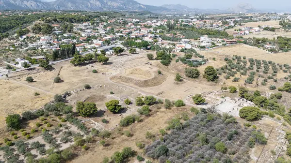 Stock image Eleusis, Isthmia, Corinth, Greece. Roman Baths in Isthmi, amazing mosaics!