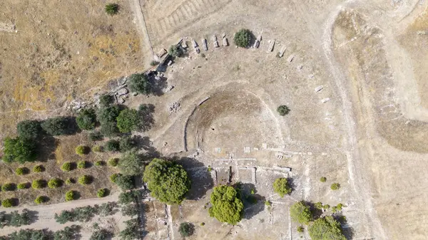 stock image Eleusis, Isthmia, Corinth, Greece. Roman Baths in Isthmi, amazing mosaics!