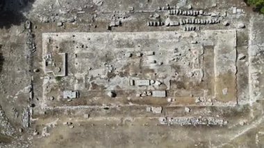 Eleusis, Isthmia, Corinth, Yunanistan. Isthmi 'de Roma Hamamları, inanılmaz mozaikler.!