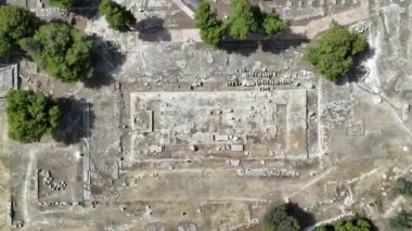 Eleusis, Isthmia, Corinth, Yunanistan. Isthmi 'de Roma Hamamları, inanılmaz mozaikler.!