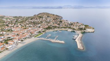 View of the town of Astros, Greece clipart
