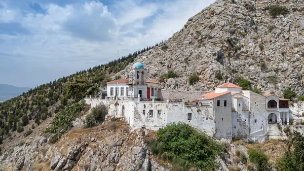 stock image Panagia-Katakekrymeni-Portokalousa Argous is a former monastery and church in Argos on the slopes of Mount Larissa, roughly translating to 