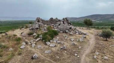 Antik Yunan piramit yapı Mora Yarımadası elliniko Köyü, Yunanistan
