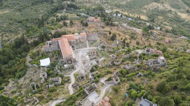Yunanistan 'ın Mystras kentindeki harabeler - arkeoloji geçmişi