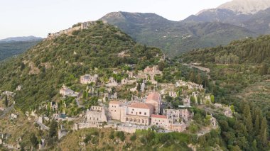 Yunanistan 'ın Mystras kentindeki harabeler - arkeoloji geçmişi