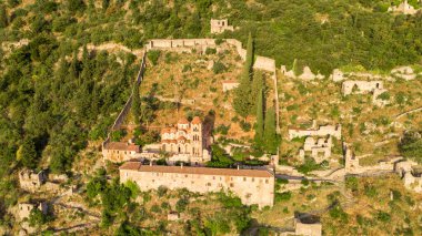 Yunanistan 'ın Mystras kentindeki harabeler - arkeoloji geçmişi